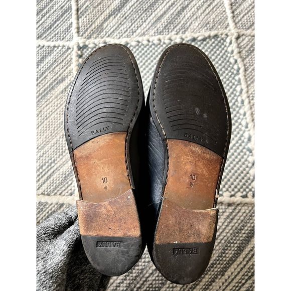 Bally black loafers